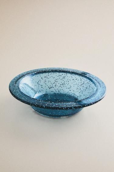 CHILDREN'S GLITTER TRITAN™ PLATE WITH STARS - Blue by Zara