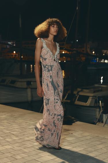 ZW COLLECTION PRINTED CAMISOLE DRESS - Printed by Zara