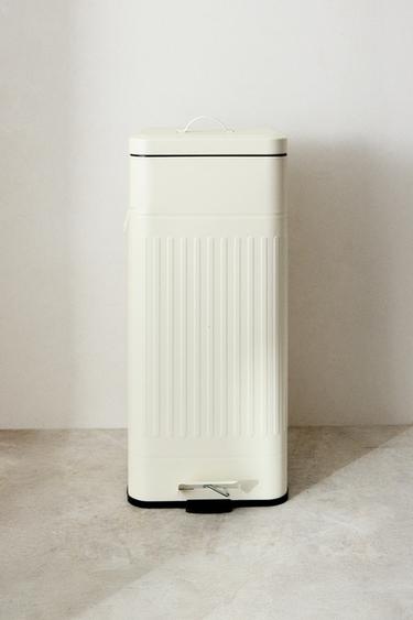 LARGE KITCHEN BIN - Cream by Zara