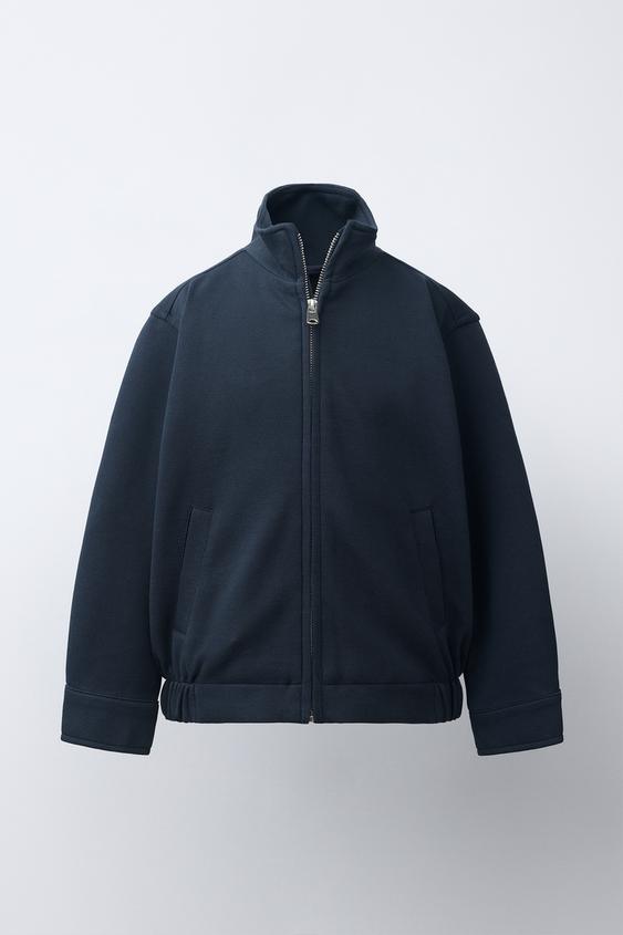 COMFORT BOMBER JACKET - Navy blue by Zara - Image 0
