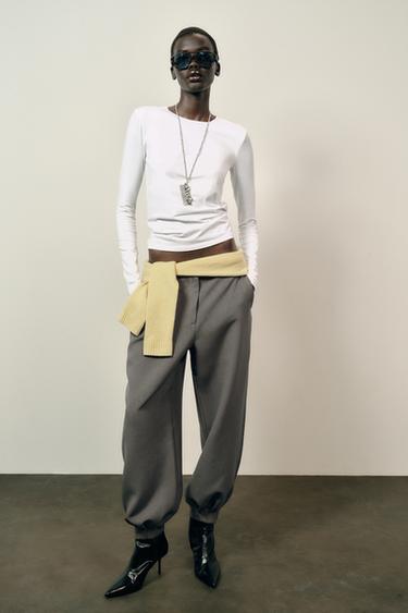 BASIC COTTON T-SHIRT - White by Zara