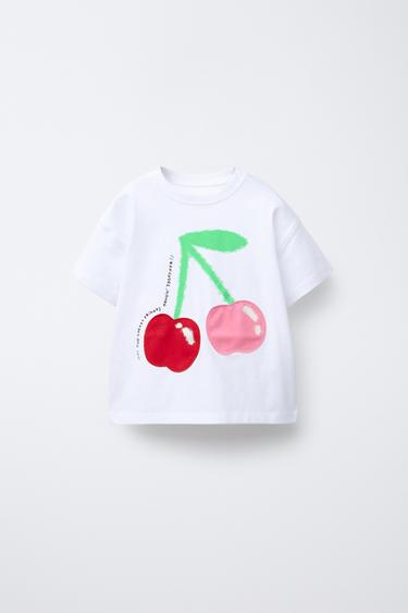 PRINTED T-SHIRT - White by Zara - Image 0
