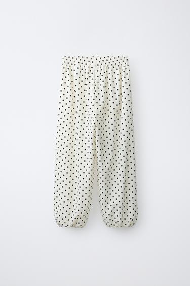 BALLOON DOT TROUSERS - Ecru by Zara
