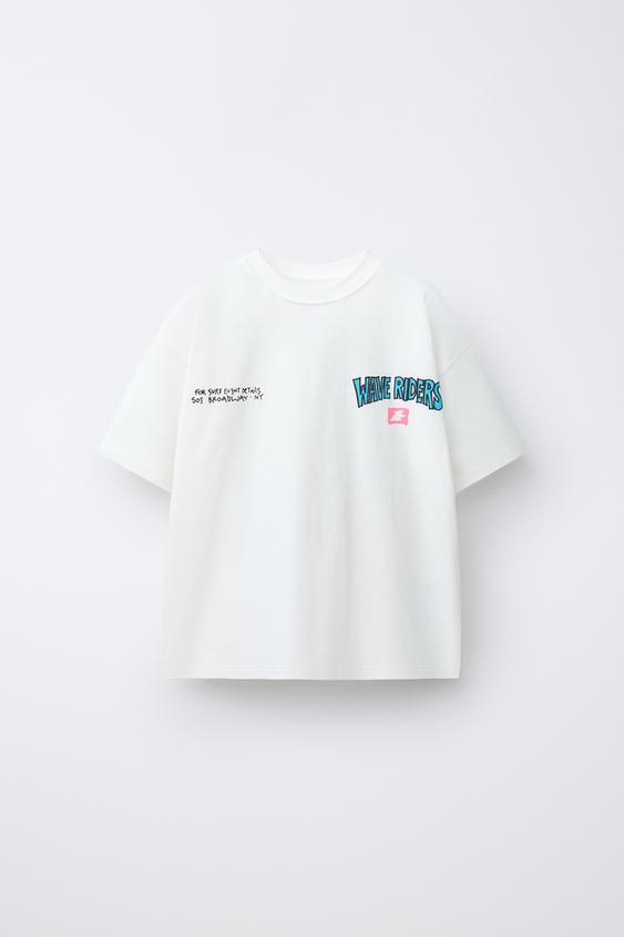 PRINTED T-SHIRT - White by Zara - Image 0
