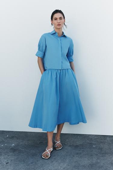 ZW COLLECTION SHORT SLEEVE SHIRT - Blue by Zara - Image 0