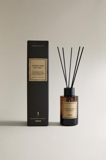 (200 ML) LEATHER AMBER REED DIFFUSERS - Black by Zara - Image 0