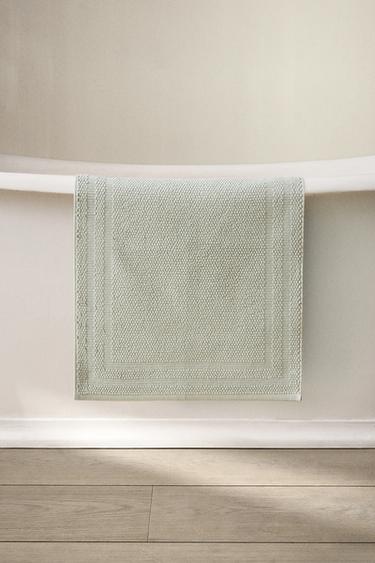 COTTON BATH MAT - Blue / Green by Zara