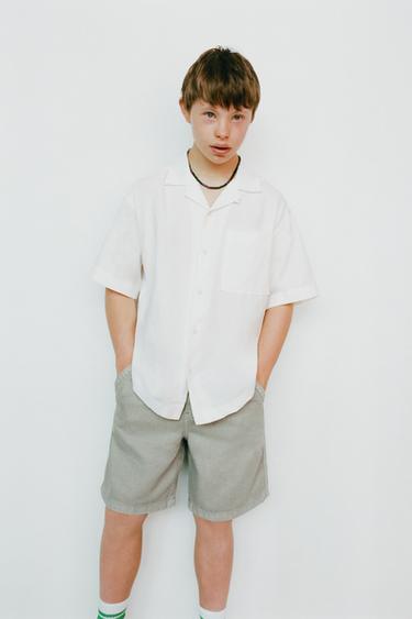 LINEN-COTTON SHIRT - White by Zara