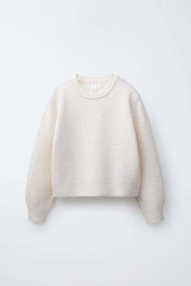 PURL KNIT SWEATER - Ecru by Zara