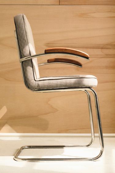 CHILDREN'S VINTAGE CHROME CHAIR - Brown by Zara