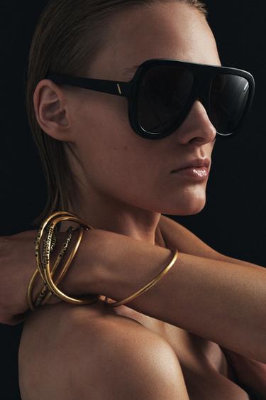 PACK OF 6 SHINY RIGID BRACELETS - Golden by Zara