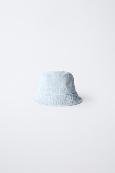 DENIM BUCKET HAT - Blue by Zara - Image 0