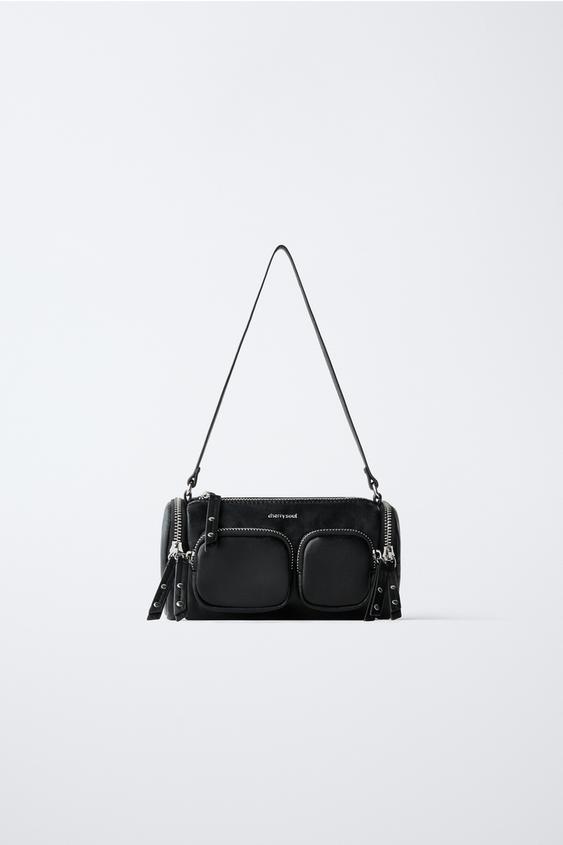 MULTI-POCKET SHOULDER BAG - Black by Zara - Image 0