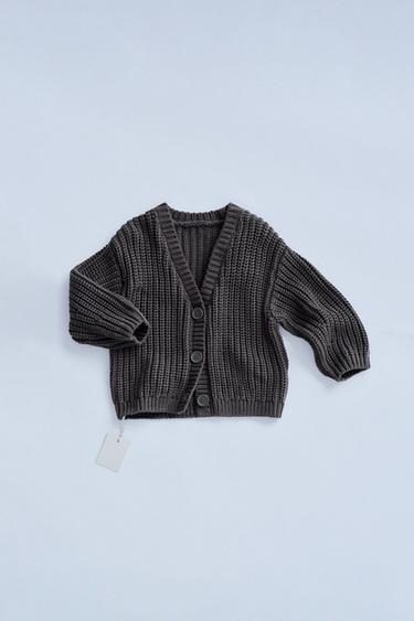 ZARA TIMELESS - CHUNKY KNIT CARDIGAN - Grey by Zara