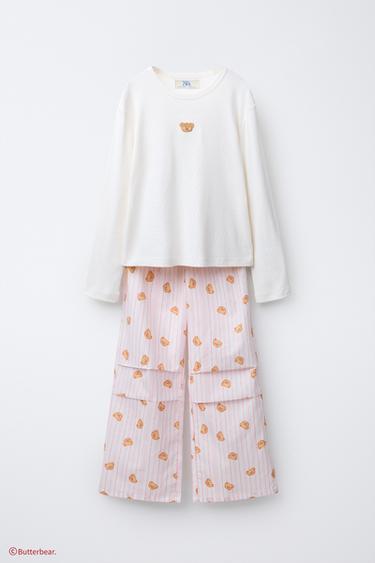 6-14 YEARS/ BUTTERBEAR © T-SHIRT AND TROUSERS PYJAMAS - Pink by Zara
