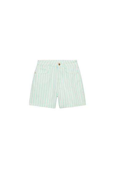 Z1975 MOM FIT SHORTS - striped by Zara
