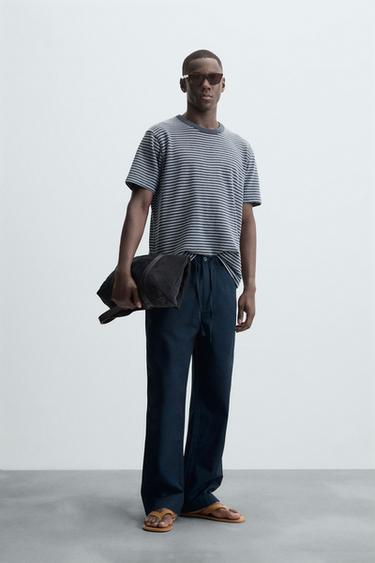 JACQUARD STRIPE SWEATSHIRT - Indigo by Zara