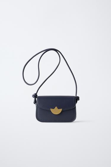 CROSSBODY BAG WITH TULIP DETAIL - Blue by Zara