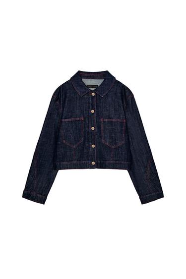 Z1975 JACKET WITH SHOULDER PADS - Blue by Zara