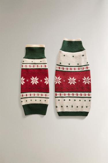 CHRISTMAS PET SWEATER - Green by Zara