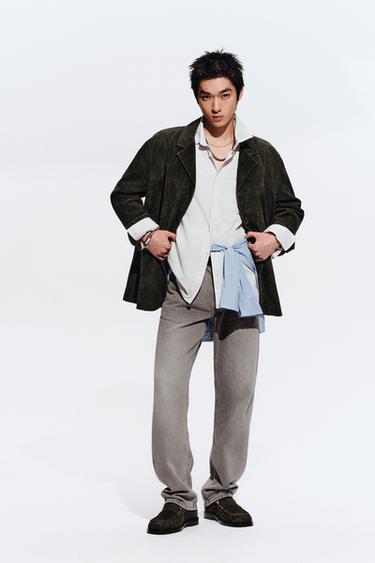 STRAIGHT FIT JEANS - Grey by Zara