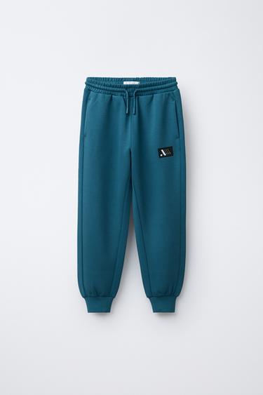 SPORTY LOGO JOGGERS - Bluish by Zara