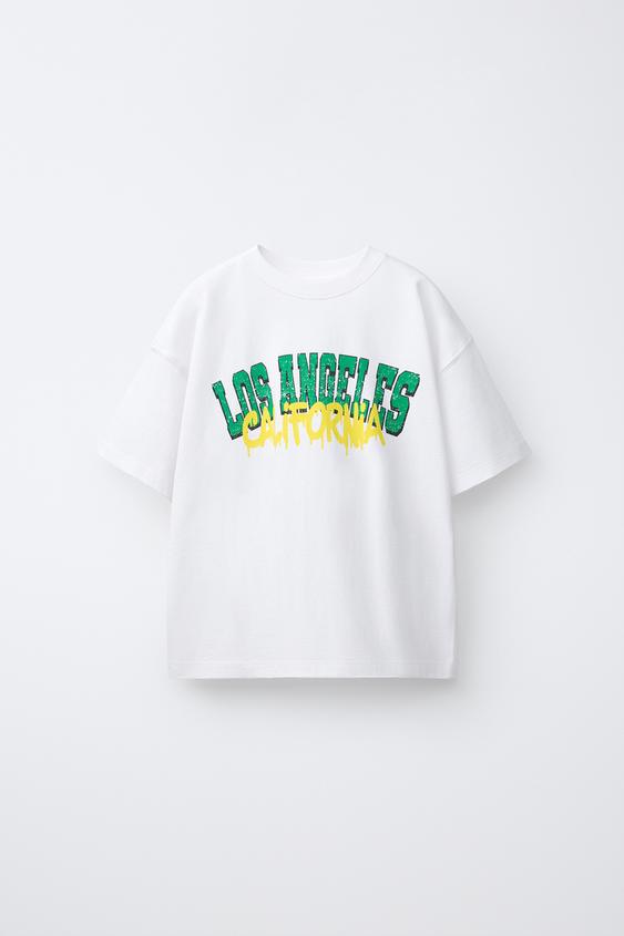 VARSITY GRAFFITI T-SHIRT - White by Zara - Image 0