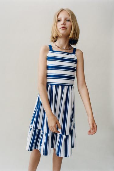 BRETON STRIPE DRESS - Blue by Zara