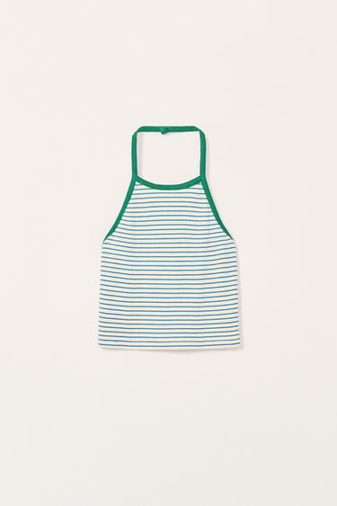 LIMITED EDITION STRIPED HALTER TOP - striped by Zara