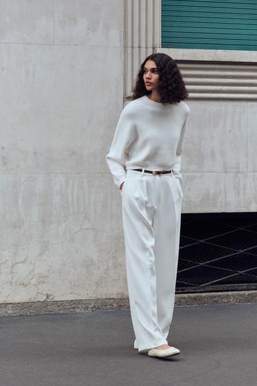 SOFT-TOUCH KNIT SWEATER - White by Zara - Image 0