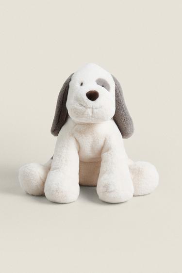 KIDS' LARGE DOG SOFT TOY - Ecru by Zara