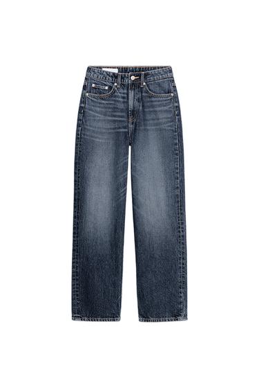 TRF MOM FIT HIGH-WAIST JEANS - Navy blue by Zara