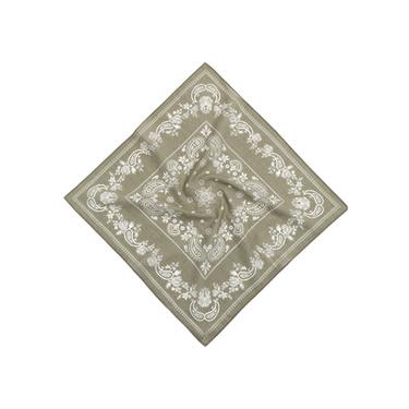 PAISLEY PRINT BANDANA - Grey green by Zara