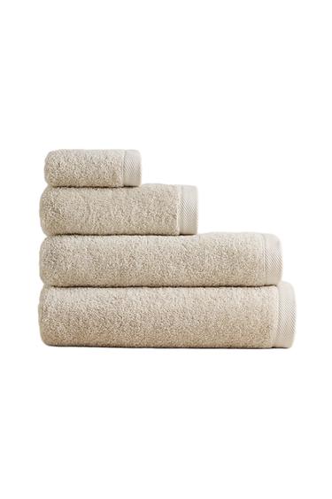 PLAIN COTTON TERRY BATH TOWEL (500 GXM²) - Sand by Zara