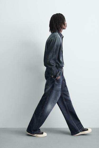 BAGGY FIT JEANS - Blue by Zara