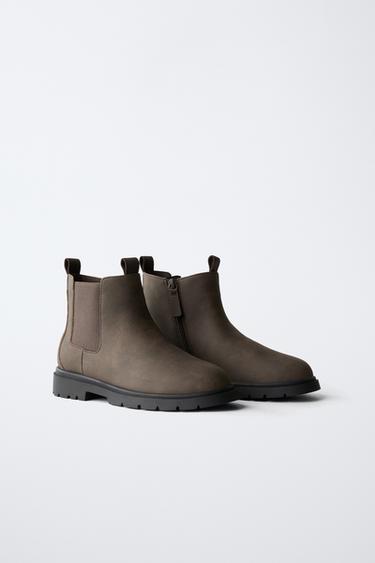 ELASTIC BOOTS - Brown by Zara