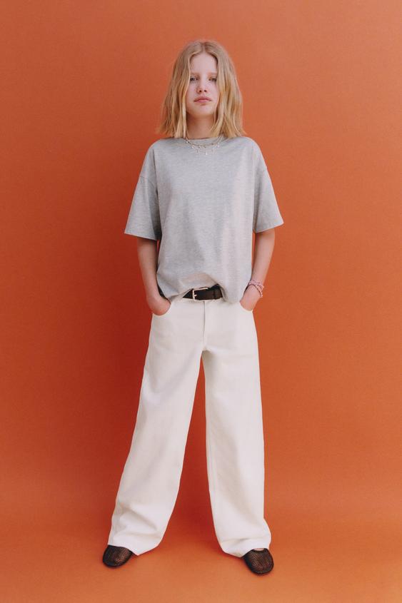 WIDE-LEG JEANS - White by Zara - Image 0