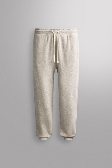 COTTON JOGGING TROUSERS - Grey marl by Zara