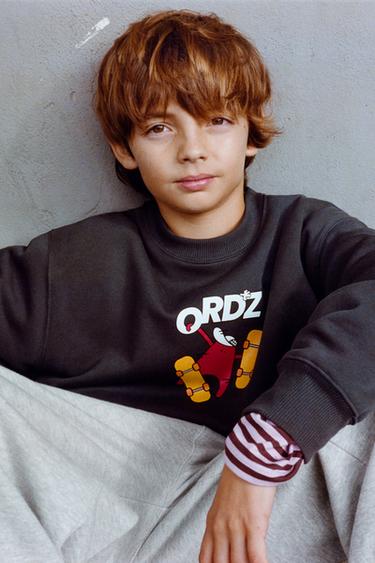 SKATE PRINTED SWEATSHIRT - Dark anthracite by Zara