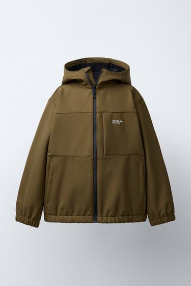 HOODED TECHNICAL JACKET - Toffee by Zara