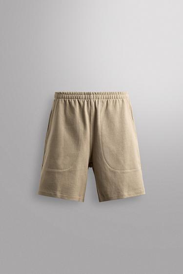 9" HEAVYWEIGHT JOGGER SHORTS - Sand by Zara