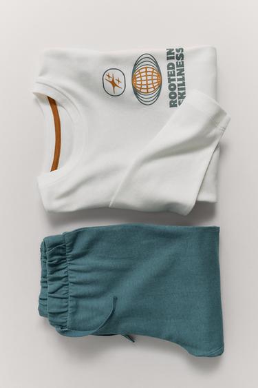 6-14 YEARS/ BONSAI TREE PYJAMAS - Blue by Zara