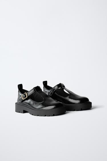 PATENT T-BAR SHOE - Black by Zara
