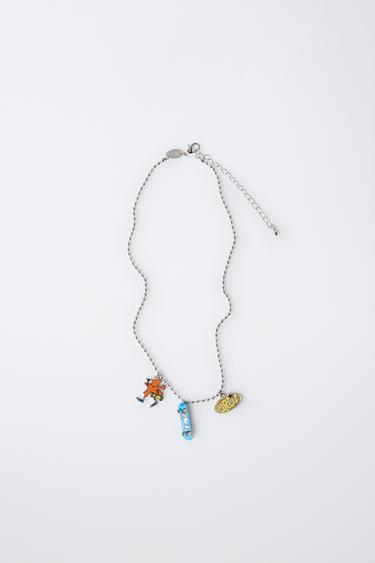 SHAPE PENDANT NECKLACE - Silver by Zara