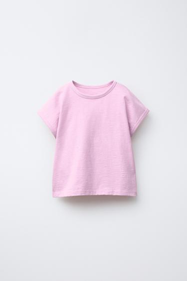 PLAIN SLUB T-SHIRT - Purple by Zara