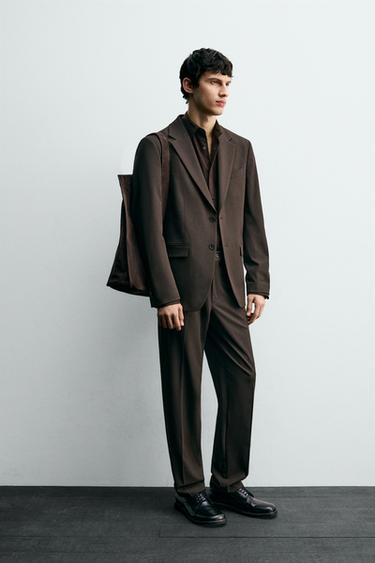 COMFORT SUIT BLAZER - Brown by Zara