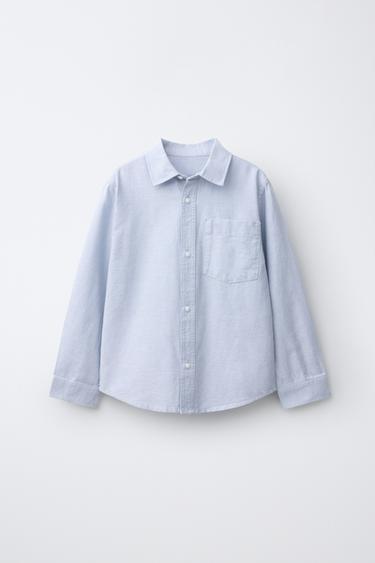 OXFORD POCKET SHIRT - Sky blue by Zara