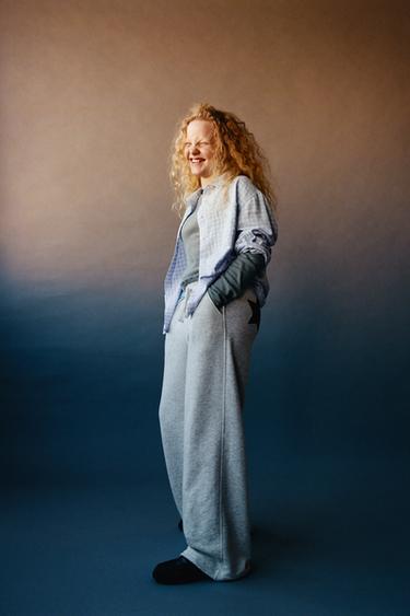 OVERSIZE CHECK SHIRT - Light blue by Zara