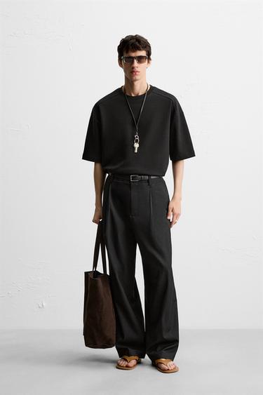 INTERLOCK TEXTURED SWEATSHIRT - Black by Zara - Image 0
