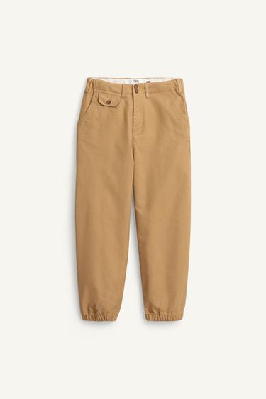 LIMITED EDITION JOGGING TROUSERS - camel by Zara